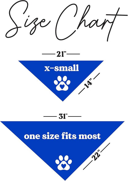 Do Not Pet Dog Bandana (Royal, XS 157)