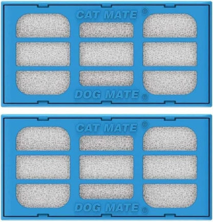 Cat and Dog Mate Replacement Filter Cartridges (339) - Suitable for All Cat and Dog Mate or Closer Pets Fountains (Pack of 2)