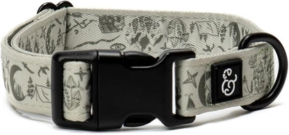 Lucy & Co. Dog Collar - Durable Lightweight Designer Collar for Pets - Adjustable Metal Safety Buckel. - Green Outdoor Plaid - Small