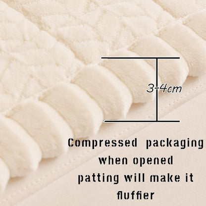 Sofa Cover Fuzzy Couch Cover for Pet, Couch Covers for Dogs Washable Non-Slip Sofa Slipcover Cushion Protector Pets Friendly Mat Bed