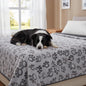Stuffed Premium Soft Dog Blankets for Large Dogs, Large Cat Blanket Calming Washable for Bed Couch Protection Cover, Dog Essentials for Dog, 66 * 82 inches, Grey