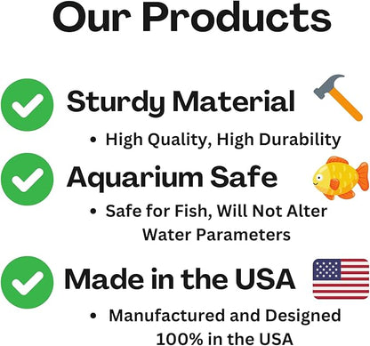 Aquarium Underground Tunnel Cave Natural Curve Two Hole | Viewing Fish & Shrimp Under Gravel Tunnel | Fish Tank Decor Decoration Hideout Perfect for Corydora Catfish, Kuhli Loach, Pleco (White)