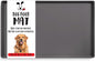 DogBuddy Dog Food Mat – Waterproof Dog Bowl Mat for Food and Water, Silicone Pet Feeding Mats for Floors, Non-Slip Placemat with High Edges for Dogs Bowls, Puppy Essentials (XXL: 32"x24", Shadow)