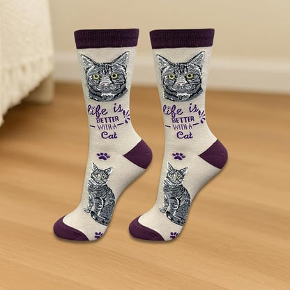 E&S Pets Pet Lover Socks - Dog & Cat Socks - Unisex Novelty Gifts