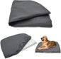Dog Bed Cover Waterproof Replacement Machine Washable Covers for Dog Bed Heavy Duty Scratch Resistant Mattress Protector Pet Bed 41x27 Inch Grey Cover Only