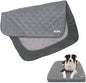 Paw Inspired Waterproof Fitted Cover for Dog Bed | Washable Bed Protector for Dog Mattress | Removable Replacement Cover for Medium to Large Pet Bed (Gray, 36 x 27 x 5 Inch)
