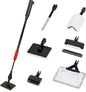 TOPZEA 6 in 1 Aquarium Cleaning Tool Kit, Fish Tank Cleaner Set with Adjustable Telescopic Long Handle (21-32 Inch) Include Algae Scraper, Scrubber Pads, Fish Net, Tube Cleaning Brush, Gravel Rake