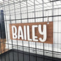 Personalized Crate Sign, Custom Dog Decor, Hanging Crate Sign,Personalized Pet Gift,Dog Name Plate,Gift for Dog Lover, (23.5x8.26cm/9.25x3.25in)