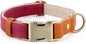 Plutus Pet Genuine Leather & Hemp Dog Collar – Adjustable Heavy Duty Pet Collar with Quick Release Metal Buckle, Soft & Stylish for Puppy and Small, Medium, Large Dogs (Burgundy, L)