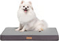Washable Cooling Pet Bed for Small, Medium Dogs & Cats, Certipur-Us Certified Memory Foam Pet Bed with Waterproof Inner Liner (29" x 18", Up to 50LBs)