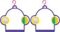PENN-PLAX Bird Swing with Mirror and Spinner Toy – Attaches to Wire Birdcages – Great for Parakeets, Finches, and Other Small Birds – Multicolor (Pack of 2)
