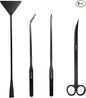 Aquarium Tweezers, Capetsma Stainless Steel Aquarium Plant Tools Long Aquascaping Tools Scissors Spatula Aquatic Plants Tool Set For Freshwater and Saltwater