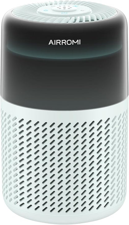 AIRROMI HEPA Air Purifier for Bedroom&Home,Pet Air Purifier for Home Pets,Removes Pet Odor,Cat Litter Smell,Dust,Smoke&Allergies,Quiet Room Air Purifier with Scents,360°Air Cleaner,A2005 Turquoise