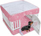 PJYuCien Dog Playpen Bottom Pad and Cover Fits for 36 Inch 4 Panels Exercise Pet Pen, Pink