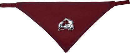 Pets First NHL Colorado Avalanche TIE Bandana, Size Small/Medium. Dog Bandana Scarf Bib for Pet Cat Dog. The Ultimate Game-Day, Party Bandana