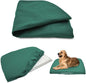 Dog Bed Cover Waterproof Replacement Machine Washable Covers for Dog Bed Heavy Duty Scratch Resistant Mattress Protector Pet Bed 24x18 Inch Dark Green Cover Only