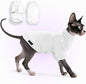 Fleece Sphynx Cat Clothes Soft Hairless Cat Clothes Pullover Cat Sweater for Chihuahua All Season Light and Warm Kitten Cloth for Cats Only Puppy Clothes Small Dog Sweater (White, XX-Large)