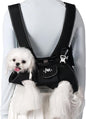 FCT Dog Backpack Carrier - Spine-Friendly for Small Dogs (4-8 lbs), Horizontal Design Dog Carrier with Adjustable Back Straps,Legs-Out Comfort for Travel/Hiking/Cycling (Black, Size S)