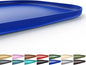 Silicone Pet Feeding Mat with Raised Edge for Food and Water, Dog Bowl Mats, Cat Bowls Placemat with High Lip for Floor Waterproof, Rubber Tray for Cats and Dogs 19 x 12 x0.7 Navy Blue