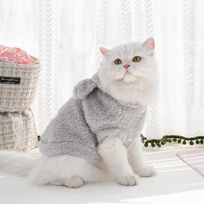 Selena Cat Bunny Ears Costume Cute Dog Kitten Hoodies Sweater Rabbit Ears Puppy Pet Apparel (XX-Large,Gray)