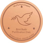 1Pack Bird Bath Copper Purification Disk | 0.6mm Reinforced 99.9% Pure Copper | Universal Fit for Outdoor Birdbaths(Birdbath Copper 1 Pack)