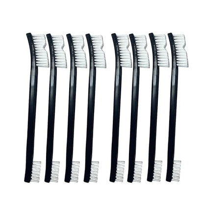 Anti-Static Nylon Bristles Deep Clean Soft Cleaning Brush: 8 Nylon Brushes for Delicate Surfaces - from Keyboard Crumbs to Aquarium Algae - Features Soft Detailing Brush, Culvert Cleaning Tool