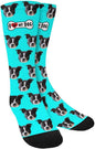 Custom Face Socks, Personalized Dog Lover Pet Photo Picture on Socks Unisex Athletic Crew Socks for Men Women