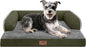Small Dog Bed Waterproof Orthopedic Dog Beds for Medium Sized Dogs Comfy Pet Cat Bed with Sides, Washable Removable Cover