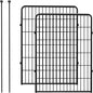 Dog Playpen 40 inch 2 Panels Indoor Dog Pen for Large/Medium/Small Dogs Heavy Duty Metal Dog Fence Outdoor for Yard, Puppy Playpen with Door Portable Pet Fence for RV Camping Yard