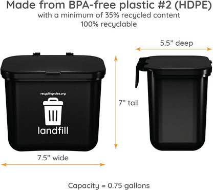Hanging Wastebasket for Trash