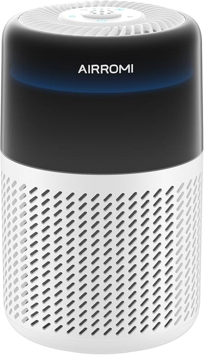 AIRROMI HEPA Air Purifier for Bedroom&Home,Pet Air Purifier for Home Pets,Removes Pet Odor,Cat Litter Smell,Dust,Smoke&Allergies,Quiet Room Air Purifier with Scents,360°Air Cleaner,A2005 White