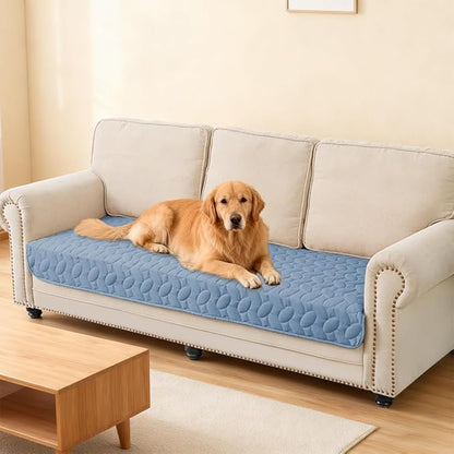 Ameritex Pet Bed Cover Dog Bed Blanket for Sofa and Furniture Waterproof New Pattern Design (30x70 Inch, Light Blue)