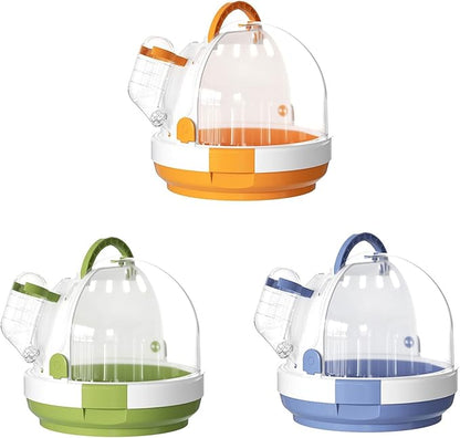 Portable Clear Bird Parrots Transport Cage Window Carrier Bag Breathable Bird Carrier Travel Bag