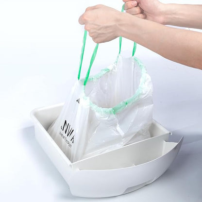 ANWA 40 Count Cat Litter Box Liners for Automatic Cat Litter Box and Litter Box Robot 4/5, Heavy-Duty, Extra Thick