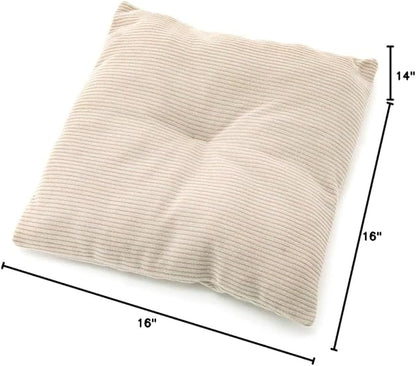 Best Pet Supplies Dog House Bed Crate Mat Tent Indoor Round Soft Plush for Small, Medium, and Large Breeds - Beige Corduroy, 16 x 16 x H:14"
