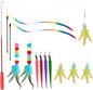 Cat Toys for Indoor Cats, 13 Packs Interactive Cat Wand Toy Set with Feather Toys & Teasers, Fun Cat Toys for Exercise, Playtime and Boredom Relief