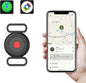 Location Tracker Tag for Dogs & Cats with Silicone Collar Holder, Works with Apple Find My & Android Find Hub, IP67 Waterproof Bluetooth Anti-Lost Locator (Black – Pet Collar Case, 1 Pack)