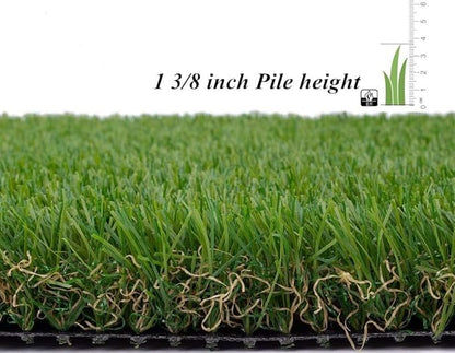 ALTRUISTIC Artificial Grass 5FTX26FT(130 Square Feet), Realistic Fake Grass Deluxe Turf Synthetic Thick Lawn Pet Turf, 1 3/8” Height, Outdoor Decor, Customized