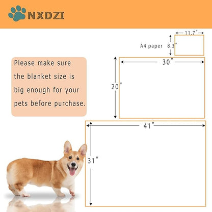 Dog Blankets Washable, 3 Pack Dog Blanket Washable 30" x 20", Fuzzy Soft Pet Mat Throw Cover for Kennel Crate Bed, Blankets for Dogs, Pet Blanket