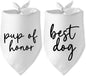 Wedding Gifts pup of Honor Best Dog Bandana Pet Scarf Wedding Photo Prop Pet Accessories for Dog Lovers Owner Gift Engagement Party Bridal Shower Decorations