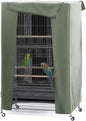 PONY DANCE Pets Product Universial Birdcage Cover Blackout & Breathable Birdcage Cover for Pets' Good Night,Large, Sega Green, 35" L x 25" W x 47" H, 1 Pc