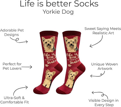 E&S Pets Pet Lover Socks - Dog & Cat Socks - Unisex Novelty Gifts