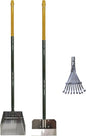 Four Paws Wee-Wee Pooper Scoopers for Dogs l Outdoor Rake l Spade & Pan l Pooper Scooper Set,Black