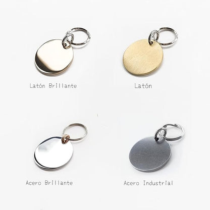 Cats Dogs ID Tags Personalized Engraving Birth Flowers Pattern for Custom Pets Collar Accessories 316L Stainless Steel Small Round Name Plate