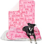 Franco Pet Barbie Super Soft Cozy Waterproof Sherpa-Backed Blanket Throw for Large Dogs, Couch/Bed/Car, 50x60 (Officially Licensed Product)