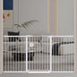 Fairy Baby 38" Extra Tall Pet Gate for Stairs,70.9"-76.3" Extra Wide Long Dog Gate for The House, Metal Auto Close Pressure Mounted Safety Child Gate, Tension Baby Gate Fence Barrier No Climb, White