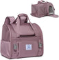 Pet Backpack Carrier for Small Dogs Medium Cats, Puppies,Breathable and Collapsible Design, Portable Travel Bag for Bearded Dragon,Rabbit Cage (Purple, Large)