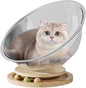 Cat Perch- Cute Freestanding Cat Space Perch Bed, Stylish Stable Activity Center Space Cat Bed | Easy Cleaning Transparent Cat House Set, Perfect Cat Furniture Pet Supplies for Kittens Sleeping