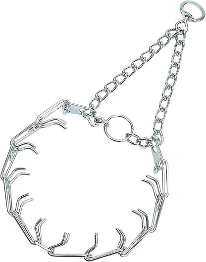 Herm Sprenger Ultra-Plus Prong Dog Training Collar, 2.25 mm x 13" Neck Size, 2.25 mm, Steel Chrome Plated Dog Prong Collar, Pinch Collar for Dogs, Dog Correction Collar