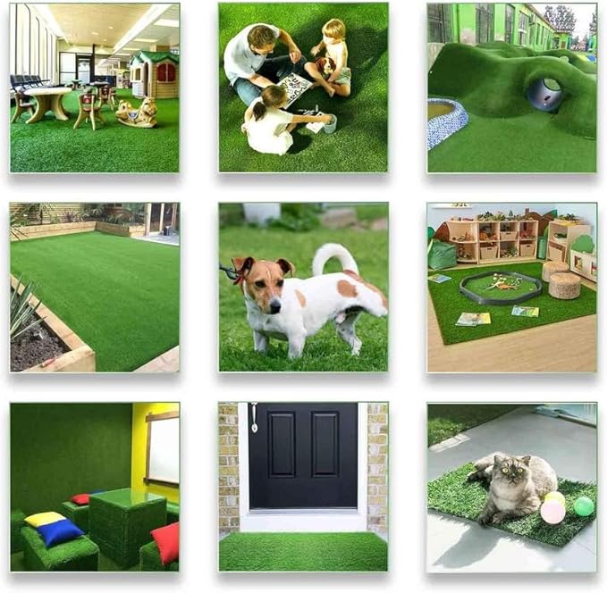 ALTRUISTIC Artificial Grass 1FTX23FT(23 Square Feet), Realistic Fake Grass Deluxe Turf Synthetic Thick Lawn Pet Turf, 1 3/8” Height, Outdoor Decor, Customized